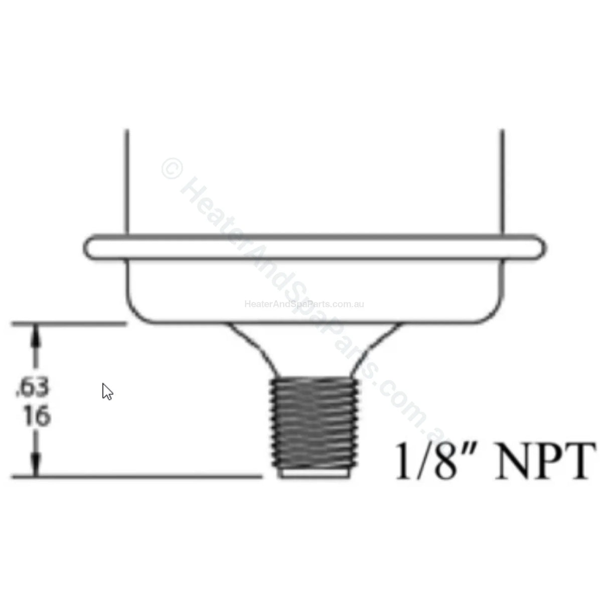 Astralpool / Hurlcon Water Pressure Sensor Switch - Allied Innovations Len Gordon - Also suits Zodiac / Pentair / Raypak - Heater and Spa Parts