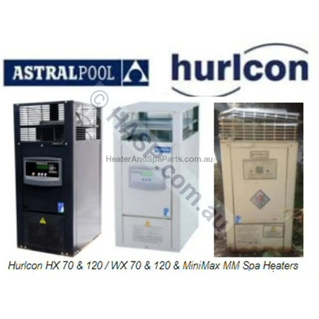 Astralpool / Hurlcon HX 70 Gas Spa Heater - HX70 - Heater and Spa Parts