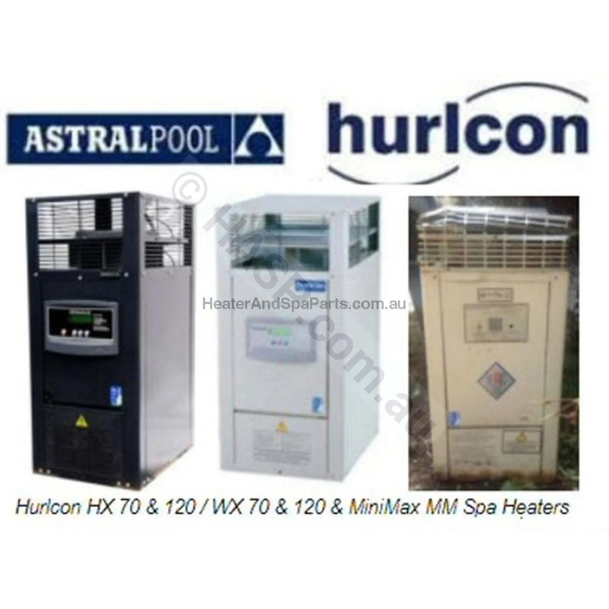 Astralpool / Hurlcon HX 70 Gas Spa Heater - HX70 - Heater and Spa Parts