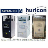 Astralpool / Hurlcon HX 70 Gas Spa Heater - HX70 - Heater and Spa Parts