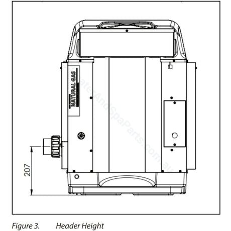 AstralPool ICI 200 Gas Pool & Spa Heater - New for 2020 - Vic Only - Heater and Spa Parts