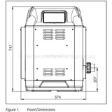 AstralPool ICI 200 Gas Pool & Spa Heater - New for 2020 - Vic Only - Heater and Spa Parts