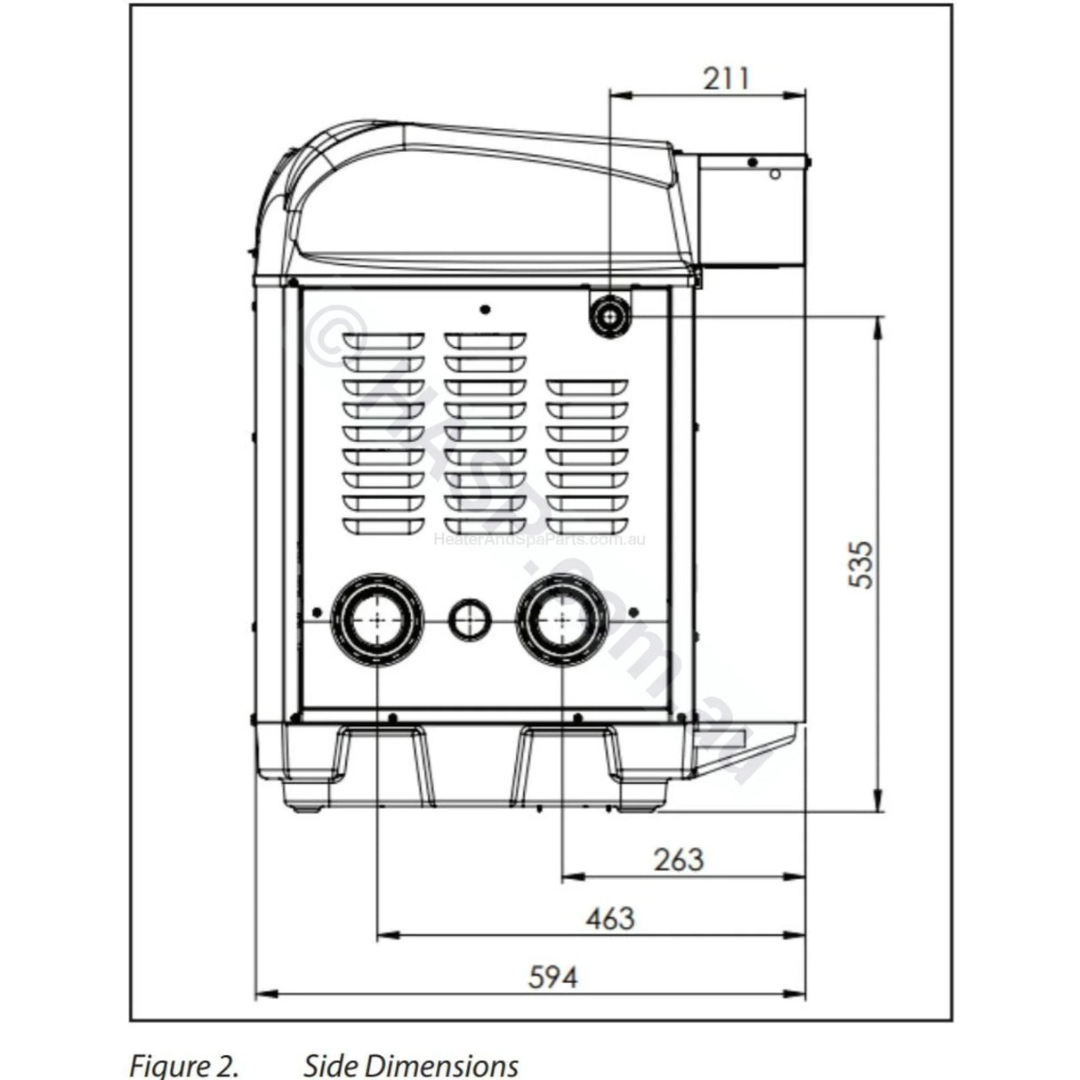 AstralPool ICI 200 Gas Pool & Spa Heater - New for 2020 - Vic Only - Heater and Spa Parts