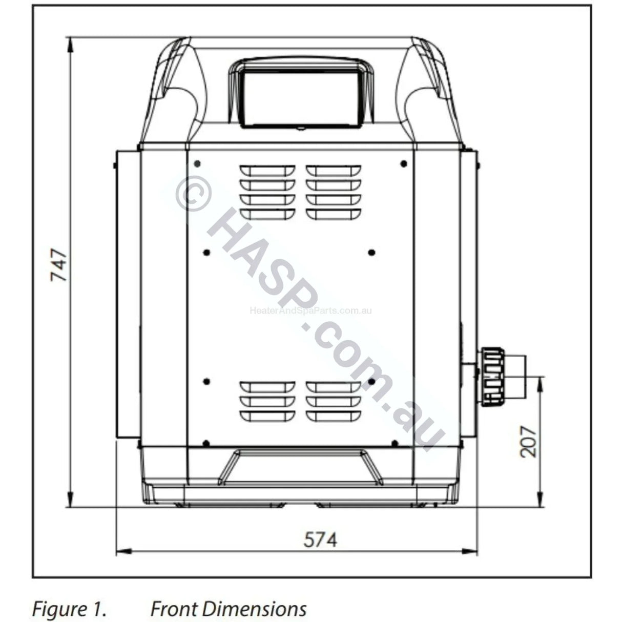 AstralPool ICI 200 Gas Pool & Spa Heater