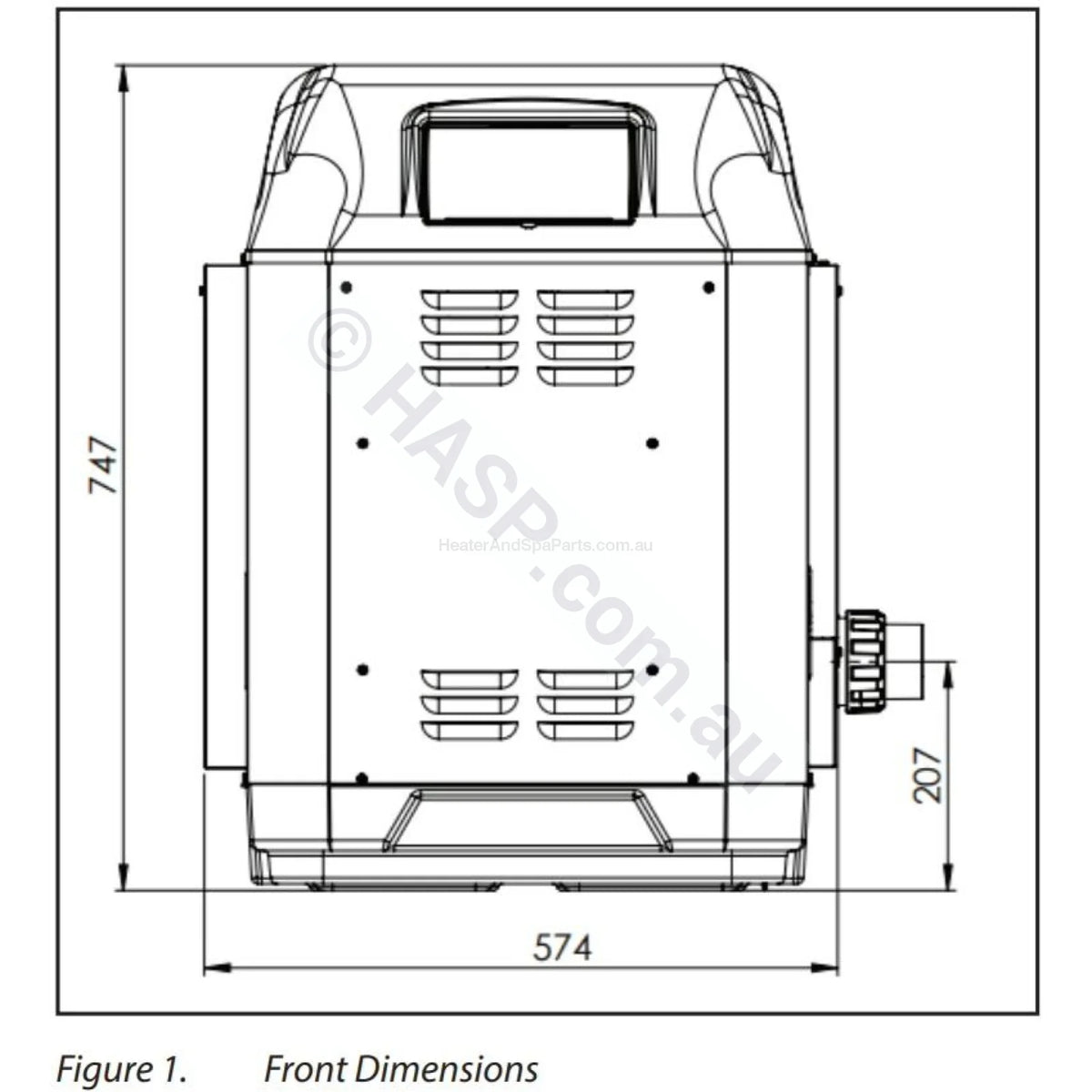 AstralPool ICI 200 Gas Pool & Spa Heater
