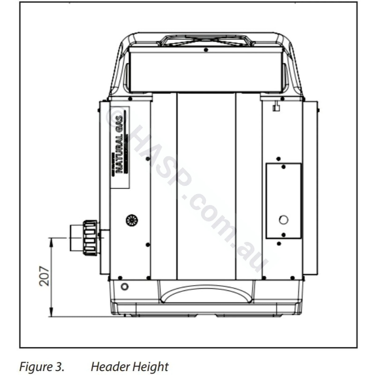 AstralPool ICI 200 Gas Pool & Spa Heater