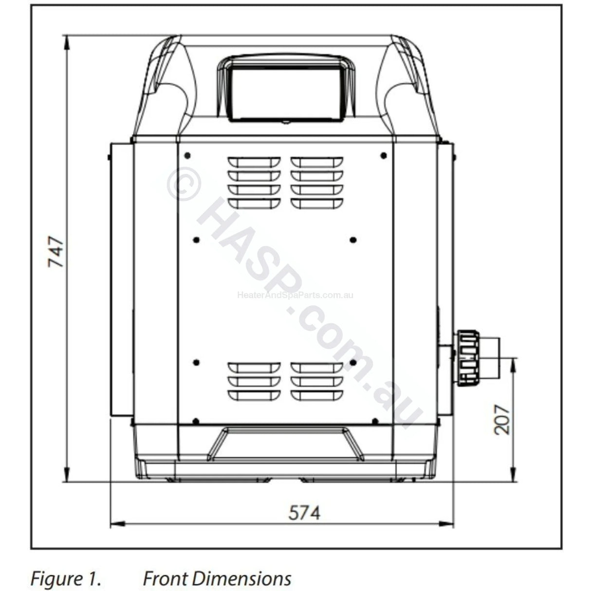 AstralPool ICI 200 Gas Pool & Spa Heater - New for 2020 - Vic Only - Heater and Spa Parts