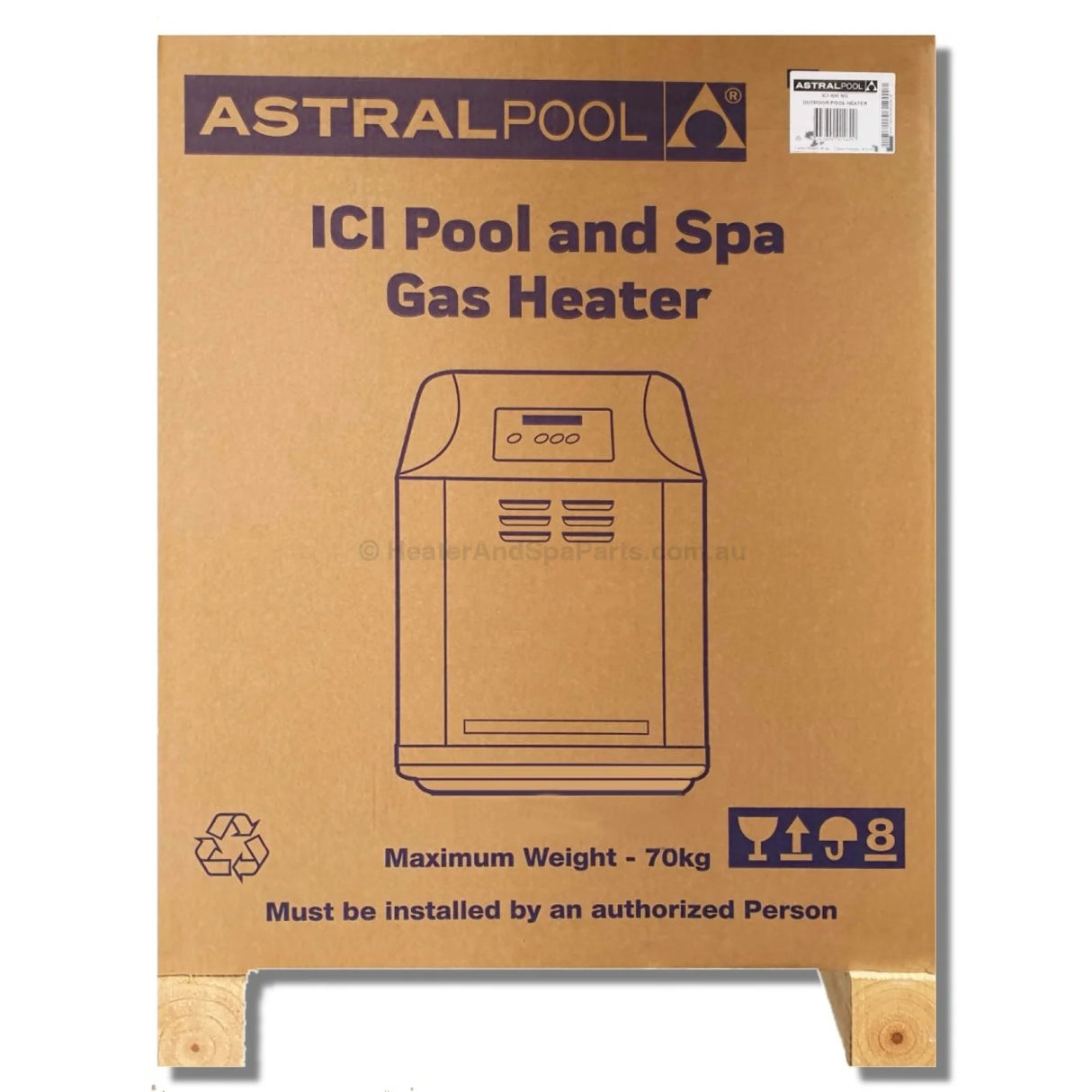 AstralPool ICI 200 Gas Pool & Spa Heater - New for 2020 - Vic Only - Heater and Spa Parts