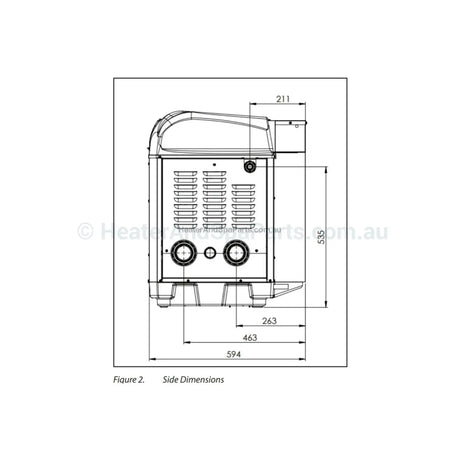 AstralPool ICI 400 (B) Gas Pool & Spa Heater - 2021 Supersedes ICI400 - Vic Only - Heater and Spa Parts