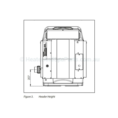 AstralPool ICI 400 (B) Gas Pool & Spa Heater - 2021 Supersedes ICI400 - Vic Only - Heater and Spa Parts