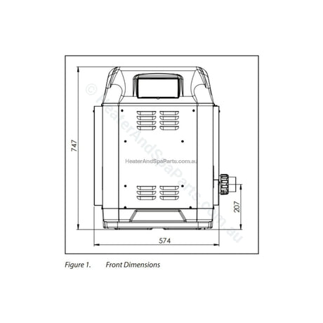 AstralPool ICI 400 (B) Gas Pool & Spa Heater - 2021 Supersedes ICI400 - Vic Only - Heater and Spa Parts