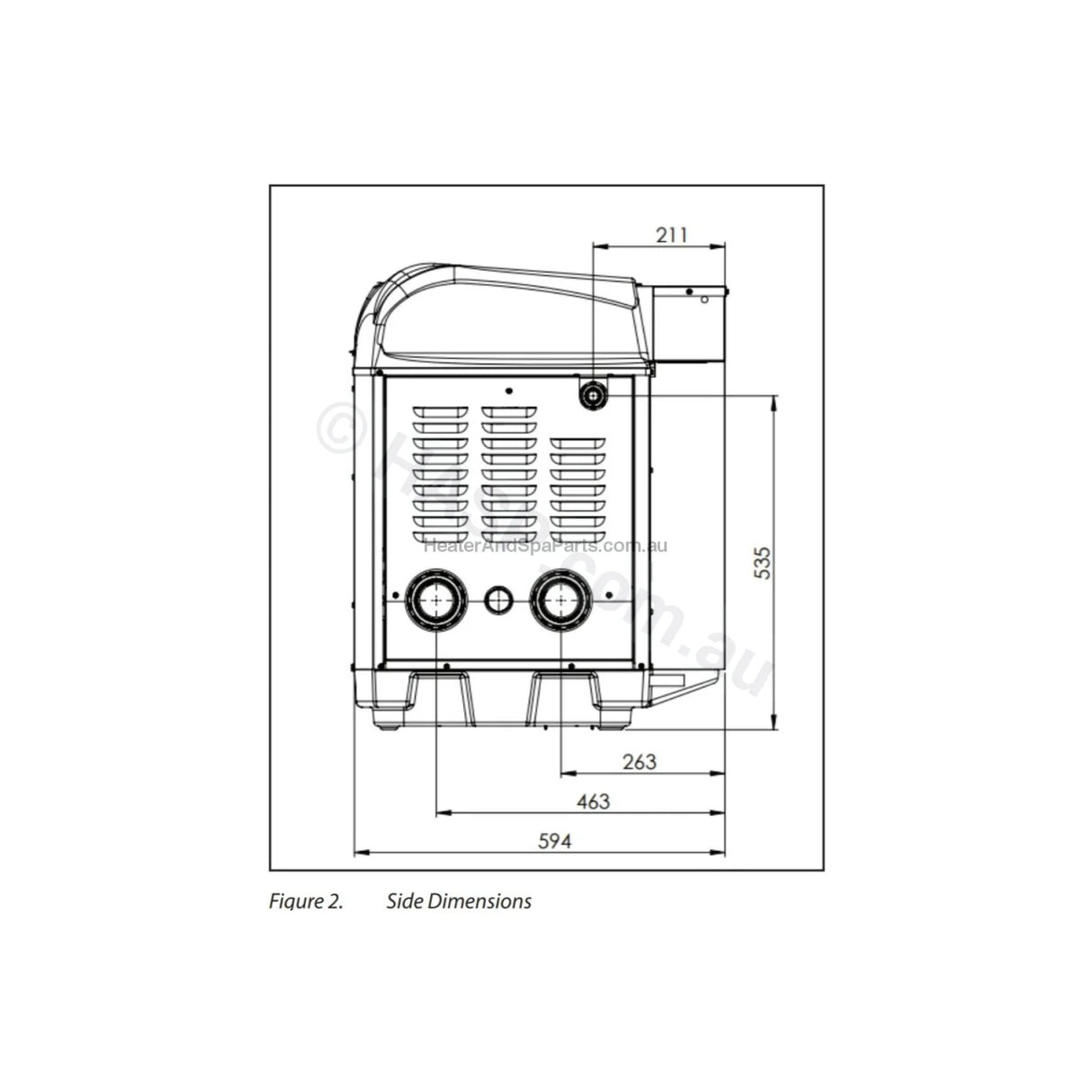 AstralPool ICI 400 (B) Gas Pool & Spa Heater - 2021 Supersedes ICI400 - Vic Only - Heater and Spa Parts