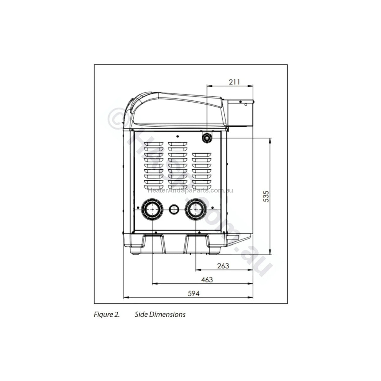 AstralPool ICI 400 (B) Gas Pool & Spa Heater - 2021 Supersedes ICI400 - Vic Only - Heater and Spa Parts