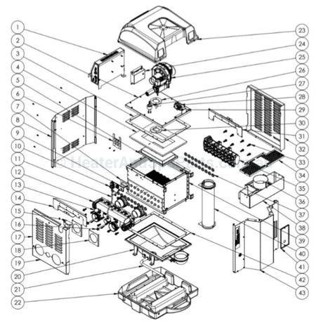 Astralpool ICI Gas Heater Spare Parts List - Heater and Spa Parts