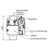 Techrite - Hurlcon Astralpool Gas Regulator Valve for HX 70, HX 120, WX Gas Heaters - Heater and Spa Parts
