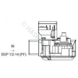 Techrite - Hurlcon Astralpool Gas Regulator Valve for HX 70, HX 120, WX Gas Heaters - Heater and Spa Parts