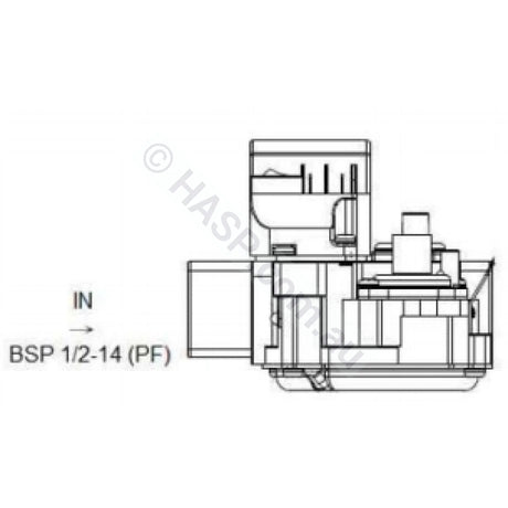 Techrite - Hurlcon Astralpool Gas Regulator Valve for HX 70, HX 120, WX Gas Heaters - Heater and Spa Parts