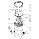 Astralpool Viron CL Filter Lid Locking Ring - Heater and Spa Parts