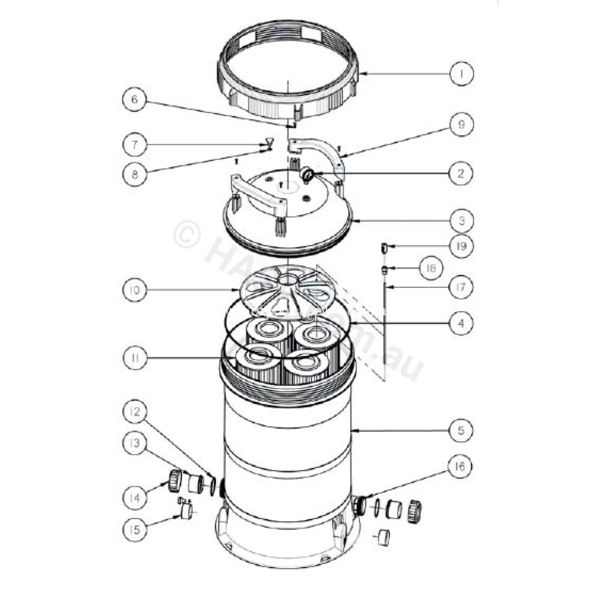 Astralpool Viron CL Filter Lid O-ring - Heater and Spa Parts