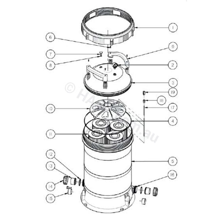 Astralpool Viron CL Filter Lid O-ring - Heater and Spa Parts