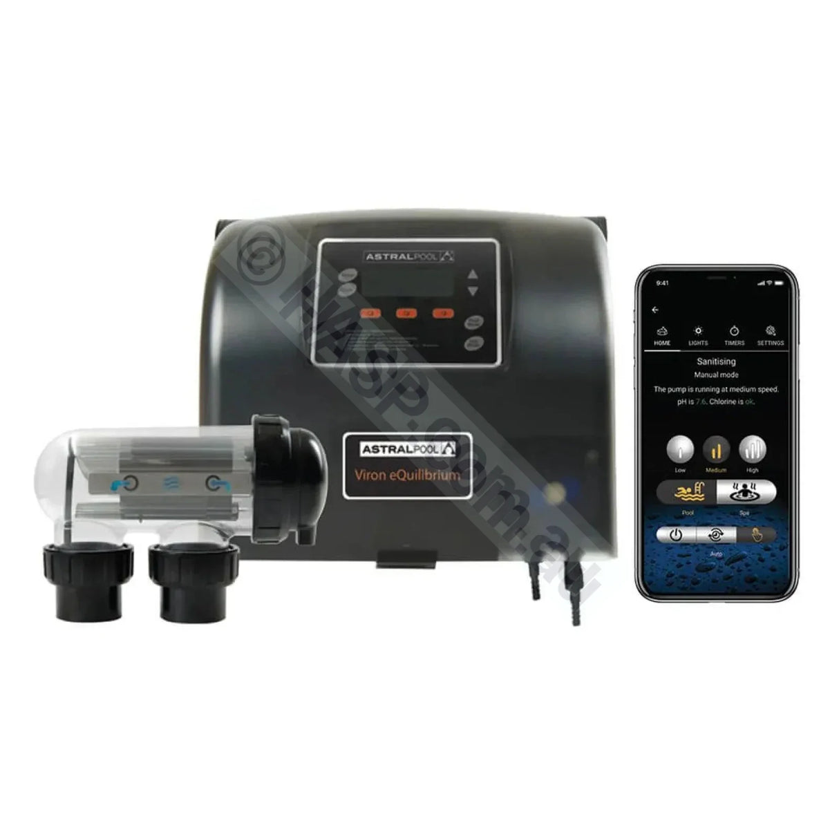 Astralpool Viron EQ Chlorinator eQuilibrium w/ Acid Doser Bluetooth - EQ18 EQ25 EQ35 EQ45