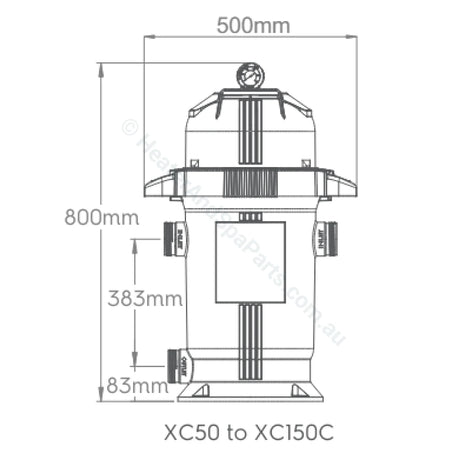 Astralpool Xc Pool And Spa Cartridge Filter 150Sq Ft Xc150C