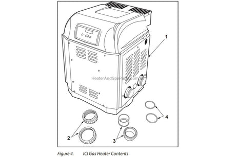 AstralPool ICI 400 (B) Gas Pool & Spa Heater - 2021 Supersedes ICI400 - Vic Only - Heater and Spa Parts