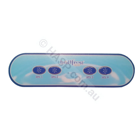 Balboa Ax40 4 Button Auxillary Touchpad Overlay Decal Bullfrog Spas Touchpads