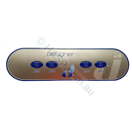 Balboa Ax40 4 Button Auxillary Touchpad Overlay Decal Designer Spas Touchpads