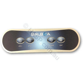 Balboa Ax40 4 Button Auxillary Touchpad Overlay Decal Jets 1 / 2 Blower Light Touchpads