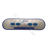 Balboa Ax40 4 Button Auxillary Touchpad Overlay Decal Signature Spas Touchpads