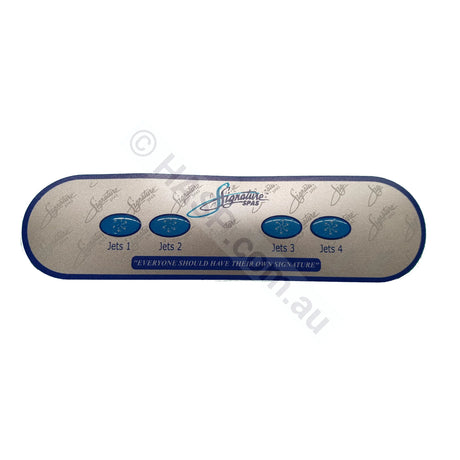 Balboa Ax40 4 Button Auxillary Touchpad Overlay Decal Signature Spas Touchpads