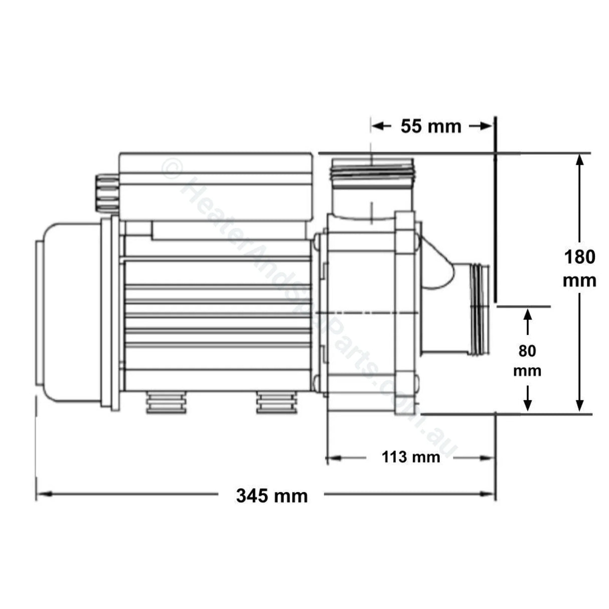 Balboa Spa Circulation Pump - 0.25Hp Ultima Circ / Filtration Pumps