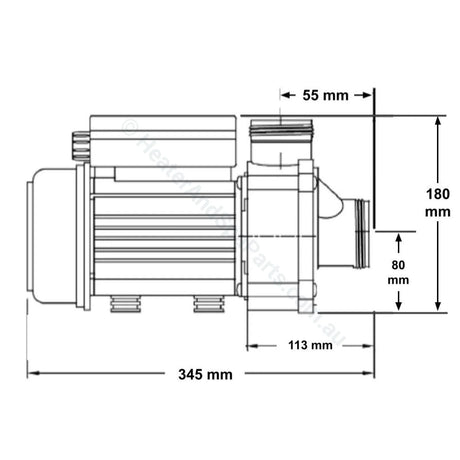 Balboa Spa Circulation Pump - 0.25Hp Ultima Circ / Filtration Pumps