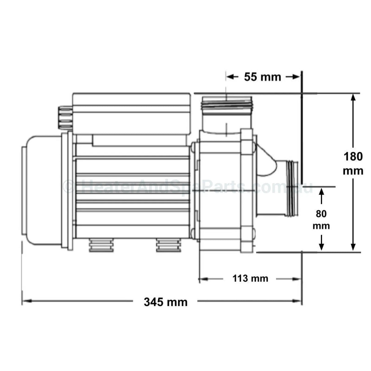 Balboa Spa Circulation Pump - 0.25Hp Ultima Circ / Filtration Pumps