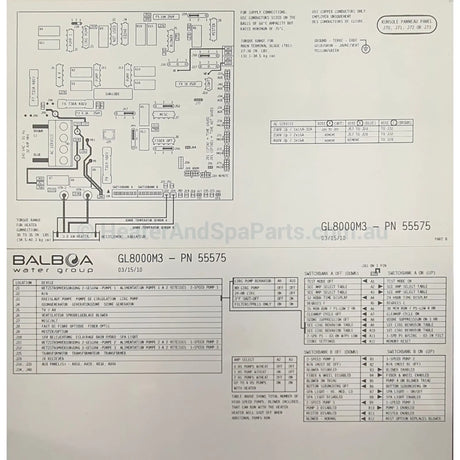 Balboa GL 8000 Spa Control System - GL8000 - Box Only - Heater and Spa Parts