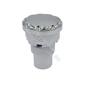 Balboa Hydroair Air Control - Scalloped Chrome - 50mm Cap - Obsolete (No Longer Available) - plastic controls