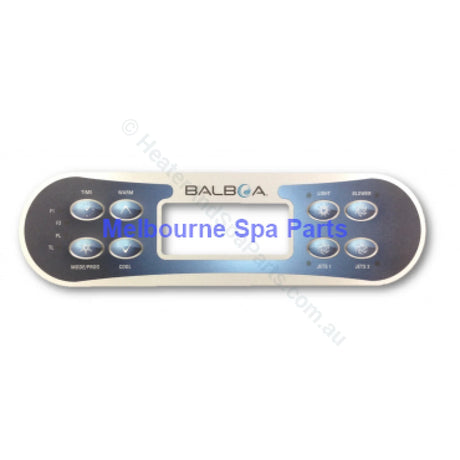 Balboa ML700 Overlay / Decal 8 Button - Heater and Spa Parts