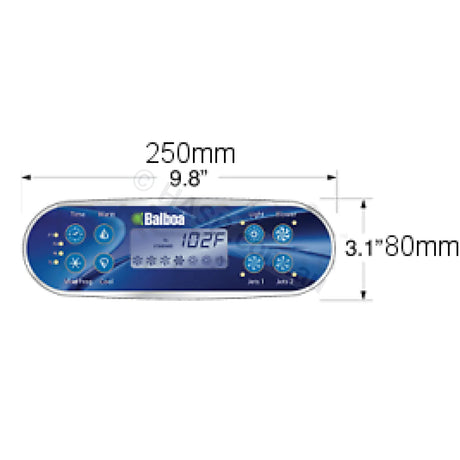 Balboa ML700 Touchpad and Decal Overlay - Heater and Spa Parts