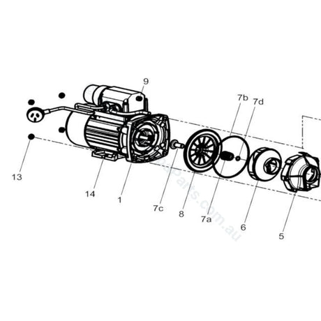 Balboa Onga Spa Bath Pump Mechanical Seal Kit