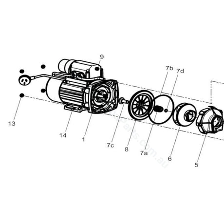 Balboa Onga Spa Bath Pump Mechanical Seal Kit