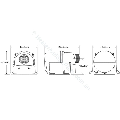 Balboa Quiet-Flo Spa Blower - 1hp - Heater and Spa Parts