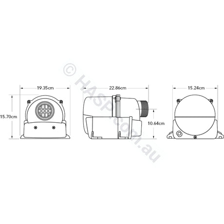 Balboa Quiet-Flo Spa Blower - 1hp - Heater and Spa Parts