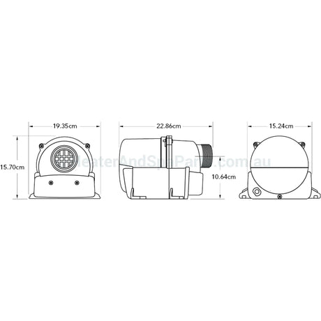 Balboa Quiet-Flo Spa Blower - 1hp - Heater and Spa Parts