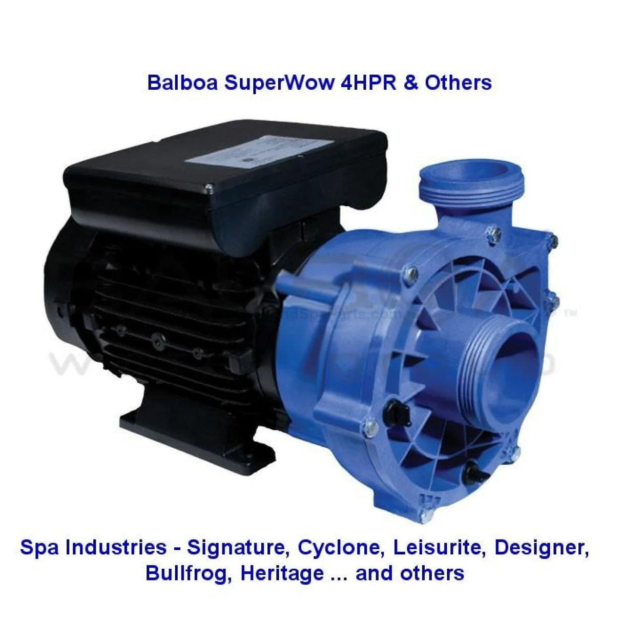 Balboa SuperWow Vico Ultimax Spa Jet Booster Pumps - UM EME 4HPR / 2HP - 1 & 2 Speed Versions - Heater and Spa Parts