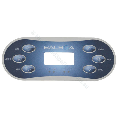 Balboa TP600 Touchpad Overlay Sticker Decals - 6 button - Heater and Spa Parts