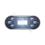 Balboa TP600 Touchpad Overlay Sticker Decals - 6 button - Pool & Spa