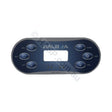Balboa TP600 Touchpad Overlay Sticker Decals - 6 button - Pool & Spa