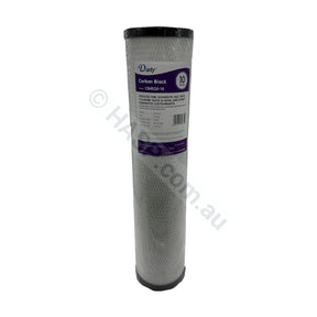 Carbon Block water filter cartridge, 10 micron, 4.5" x 20" Big Blue (FC-CB4520-10)