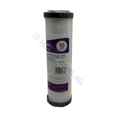 Carbon Block water filter cartridge, 10 micron, 2.5" x 10" Slimline (FC-CB2510-10) - alternate view